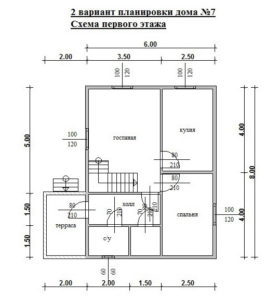 Проект 8 дом из бруса