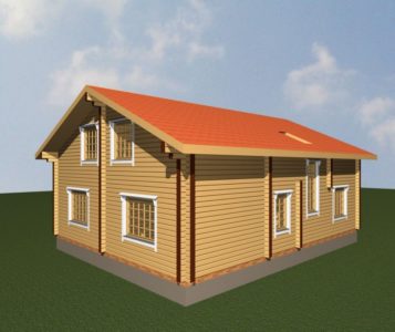 Дом 223-70 из клееного бруса