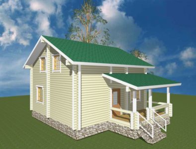 Дом 120-52 из клееного бруса